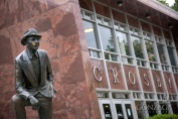 Photog: Rajah Bose.Bing Crosby Statue