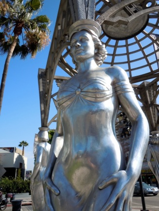 Dolores Del Rio silver statue
